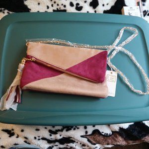 Urban Expressions pink clutch bag